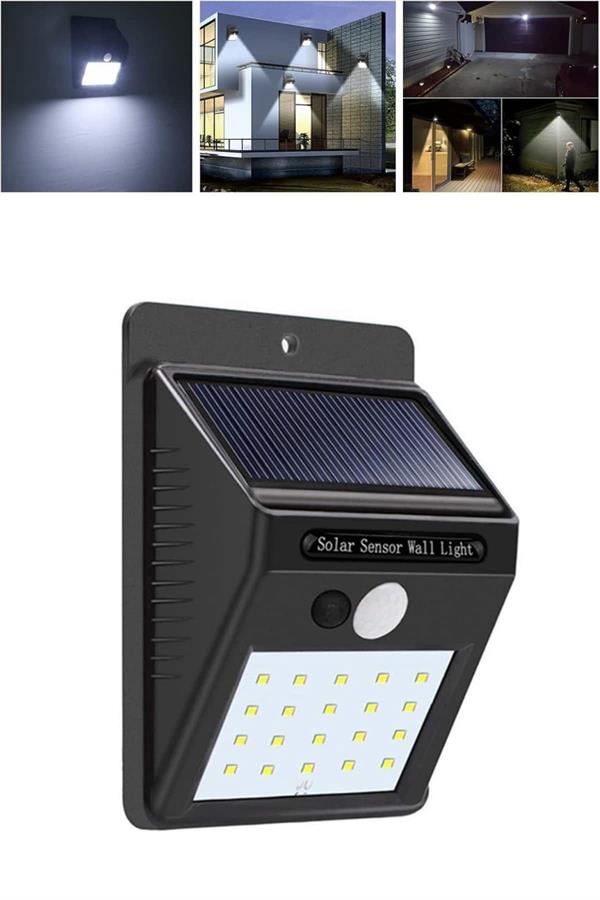 Solar Dekoratif Lambası Sensörlü Led Işık Bahçe Aydınlatma - Lisinya