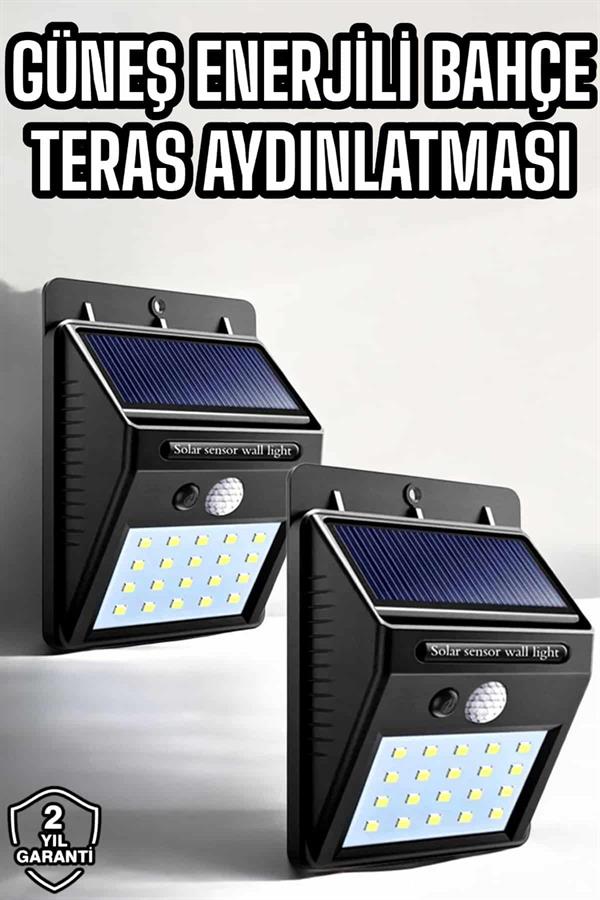 Solar Güneş Enerji Panelli Sensörlü Lamba Enerji Tasarruflu - Lisinya
