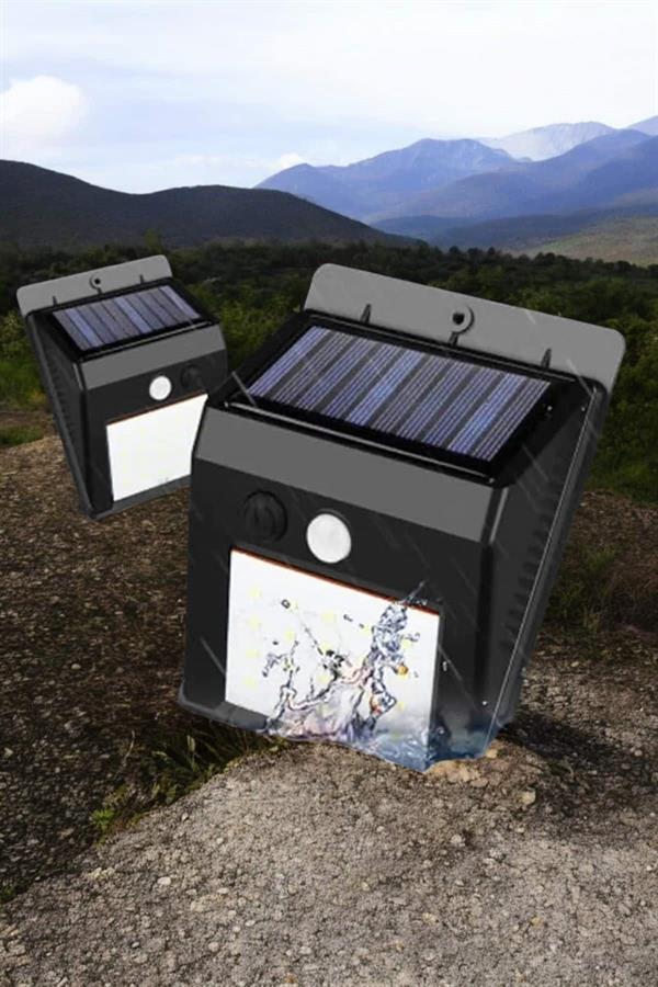 Solar Lamba Giriş, Bahçe Yol Avlu Hareket Sensörlü Led Parlak Gece Su Geçirmez - Lisinya