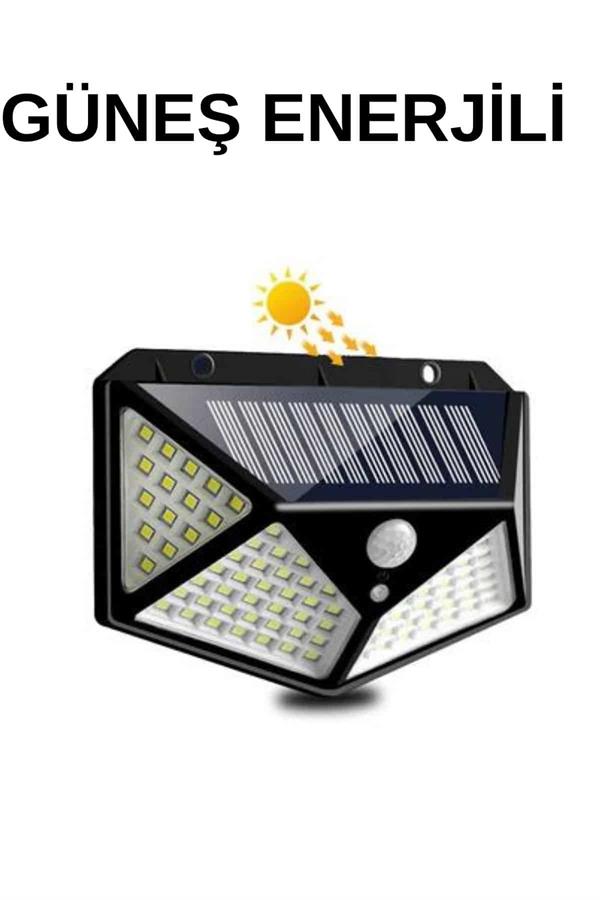 Solar Sensörlü Duvar Lambası Bahçe Lambaso Parlak Beyaz Işık Suya Dayanıklı - Lisinya