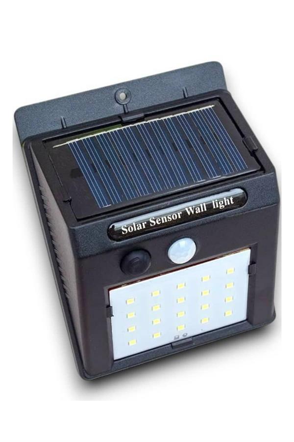 Solar Sensörlü Duvar Lambası Bahçe Lamba 20 Led Işık - Lisinya