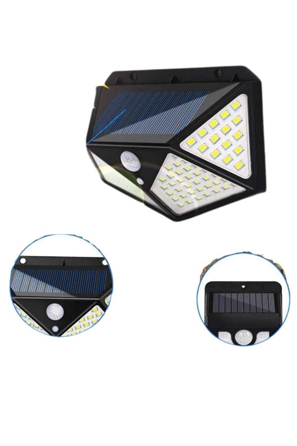 Solar Sensörlü Duvar Lambası Bahçe Lambaso Parlak Beyaz Işık Suya Dayanıklı - Lisinya