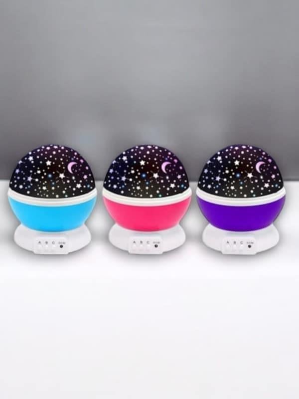 Dönen Renkli Gökyüzü Projektörlü Gece Lambası - Lisinya