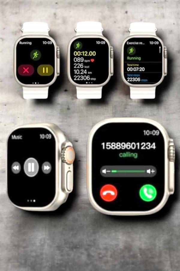 Suya ve Toza Dayanıklı 45 MM Akıllı Saat Bildirim ve Cevapsız Çağrı Görüntüleme - Lisinya