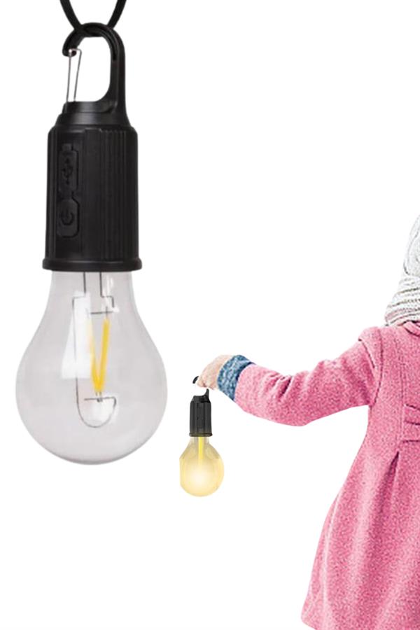 Taşınabilir Askılı Ampul Kamp Lambası Askılı Type-C Şarjlı Bahçe Lambası - Lisinya