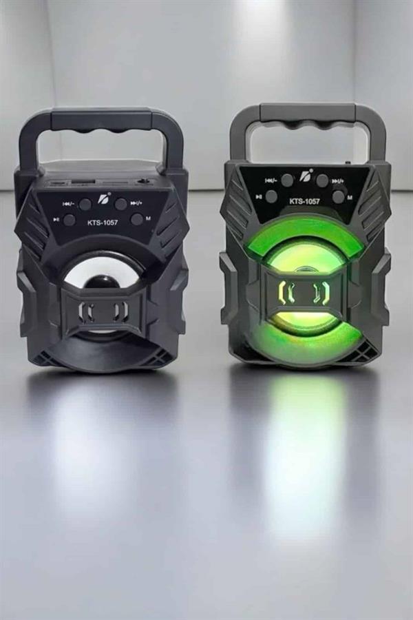 Taşınabilir Bluetooth Hoparlör Led Işıklı Uzun Pil Ömrü - Lisinya