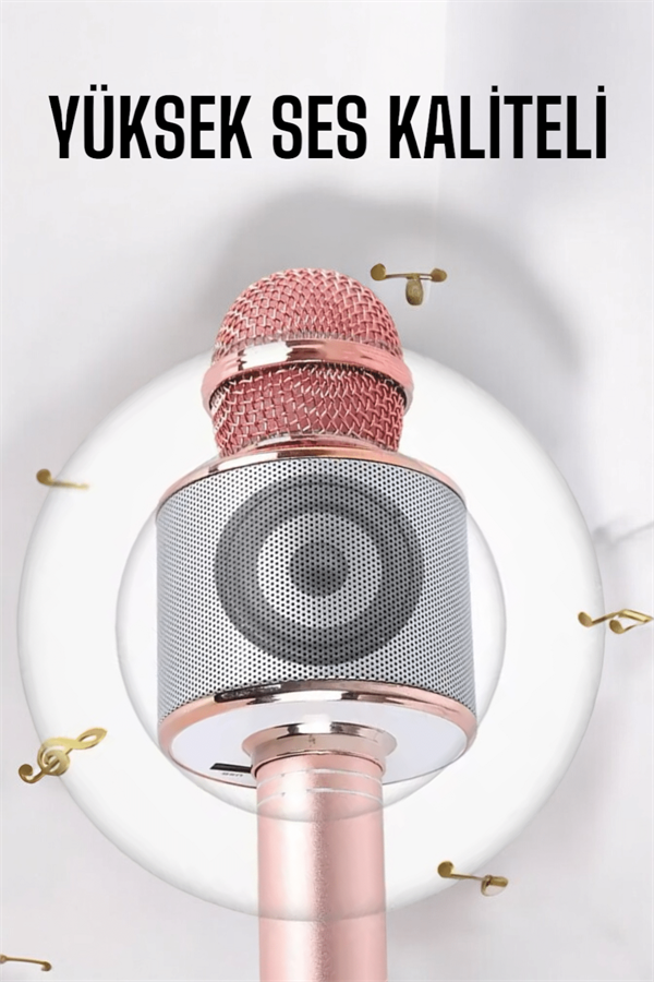 Taşınabilir Bluetooth Karaoke Mikrofon: Hafıza Kart Girişli, Etkileyici Performans - Lisinya Taşınabilir Bluetooth Karaoke Mikrofon: Hafıza Kart Girişli, Etkileyici Performans - Lisinya