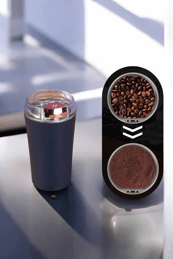 Taşınabilir Kahve & Baharat Öğütücü, Kolay Temizlenebilir ve Uzun Ömürlü Paslanmaz Çelik - Lisinya