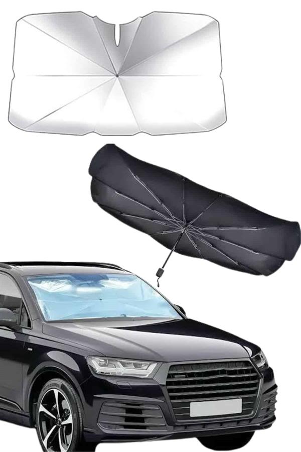 Taşınabilir Oto Cam Güneşliği Katlanabilir Tüm Araçlara Uyumlu Güneş Gölge Koruyucu - Lisinya