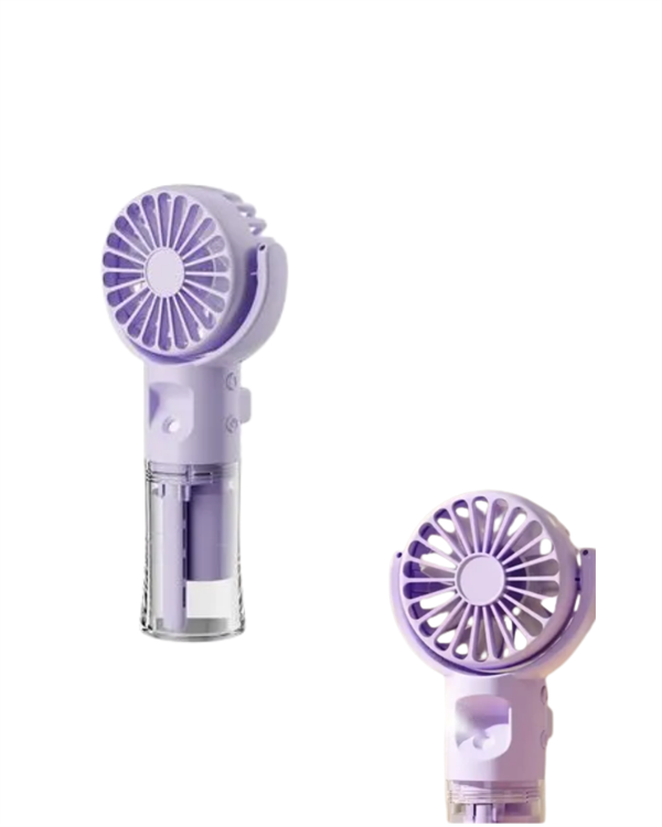 Taşınabilir Şarjlı Su Sisi Püskürtmeli Mini El Fanı – 4 Hız Ayarı, Tip-C Şarjlı, Sessiz Motor - Lisinya
