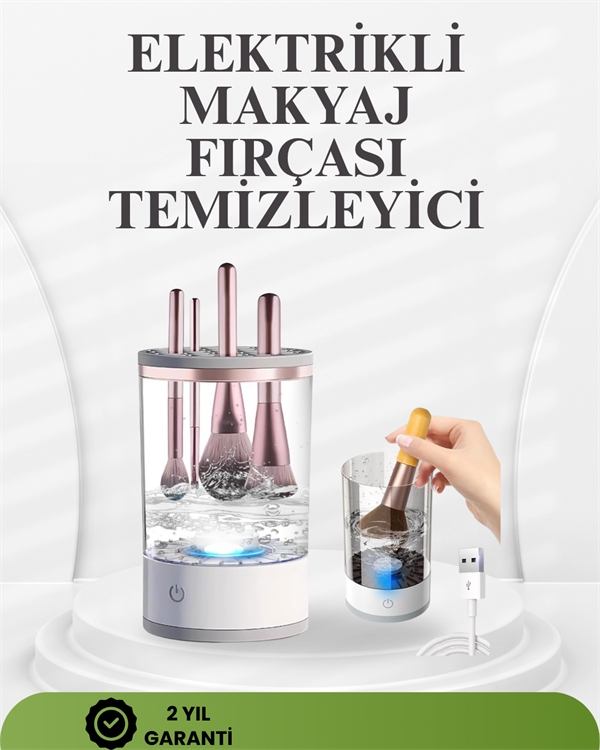 Taşınabilir, Sessiz ve Güçlü Makyaj Fırçası Temizleme Makinesi - Lisinya