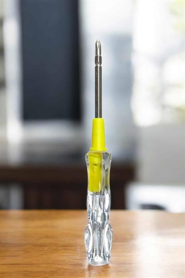 Test Cihazı Kontrol Kalemi Çift Başlıklı Şeffaf Elektrik Testi - Lisinya