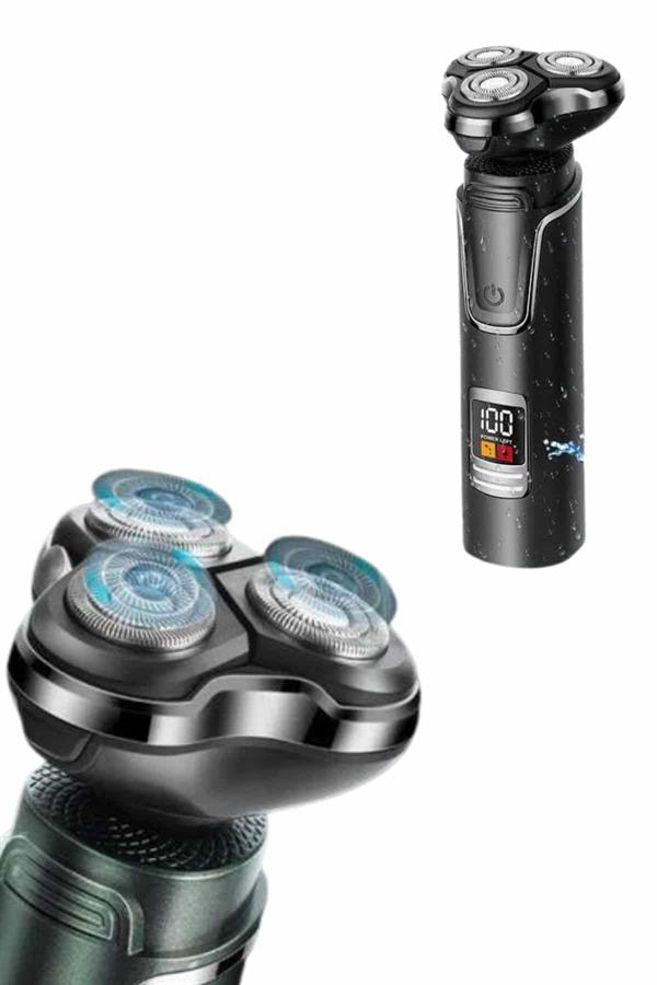 Tıraş Makinesi Profesyonel 3in1 Dijital Göstergeli 3 Başlıklı Erkek Bakım - Lisinya