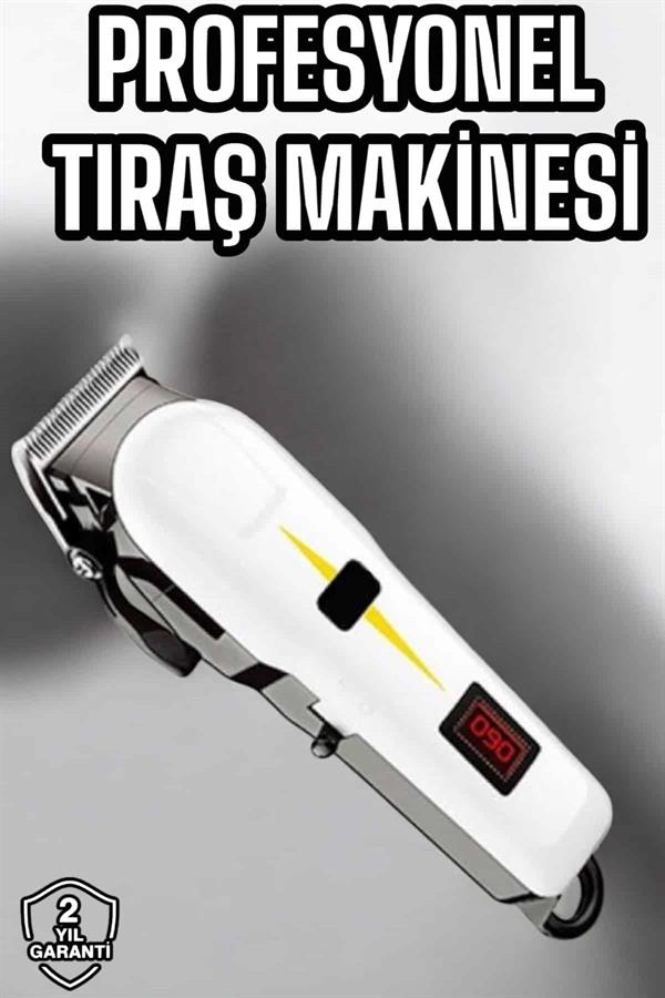 Tıraş Makinesi Profesyonel Saç Ve Sakal Kesme Milim Ayarlı Dijital Göstergeli - Lisinya