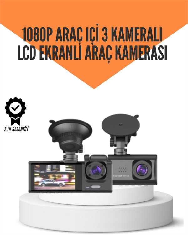 TA-01 LCD Ekranlı Gece Görüşlü Araç Kamerası - Lisinya