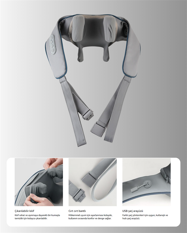VNB-01 U Tipi Ergonomik Boyun Masaj Cihazı - Lisinya VNB-01 U Tipi Ergonomik Boyun Masaj Cihazı - Lisinya