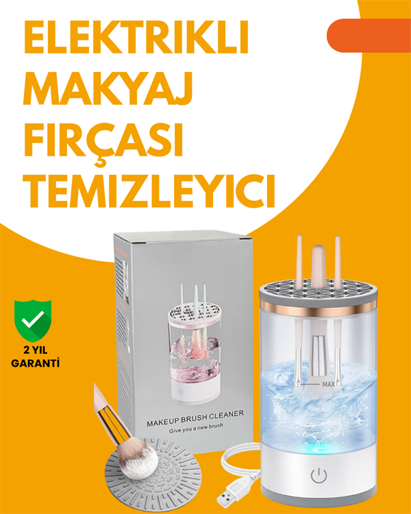 Tüm Makyaj Fırçalarıyla Uyumlu Derin Temizlik Makinesi - Lisinya