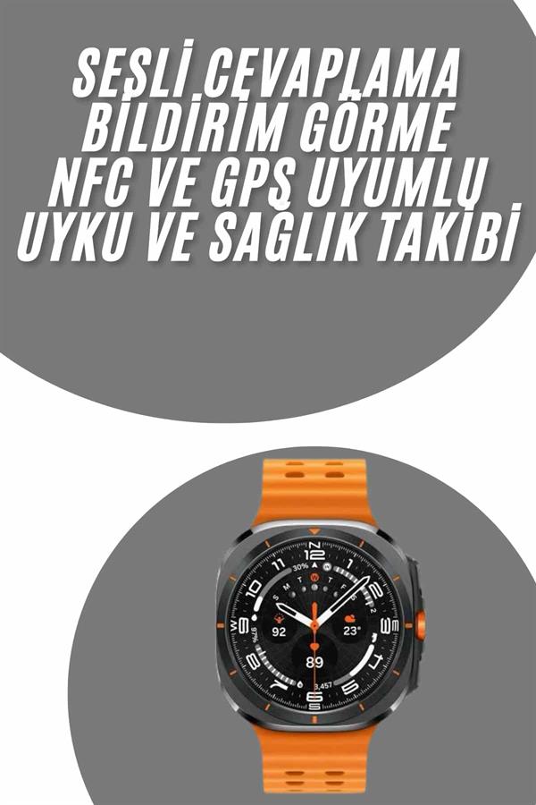 Tüm Telefonlara Uyumlu Akıllı Saat Uyku ve Sağlık Takibi Nabız Ölçer Adım sayar - Lisinya