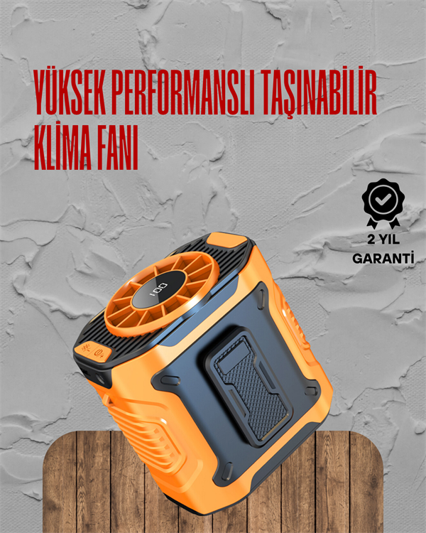 Turbo Mini Fan – Dijital Ekranlı, Sessiz & Şarjlı Serinlik! - Lisinya