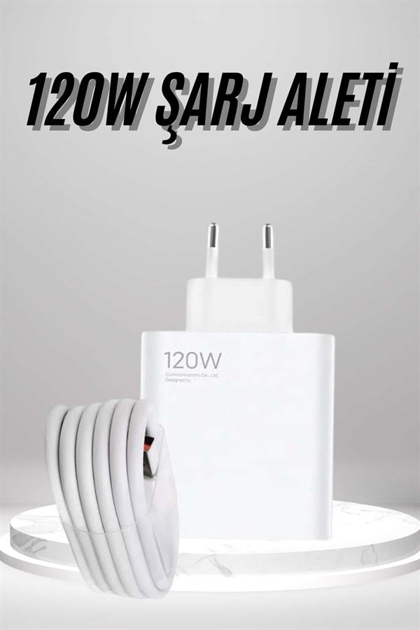 Type C Yüksek Hızlı Şarj Aleti Beyaz 120W Ultra Uzun Ömürlü - Lisinya