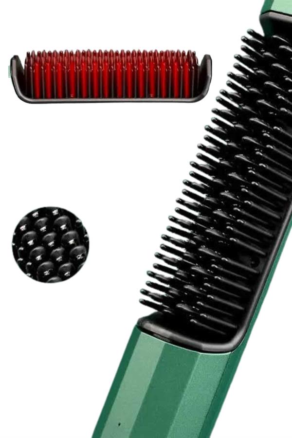 Üflemeli Saç Düzleştirici Fön Tarak Yüksek Isı Ayarlı İyon Özellikli - Lisinya