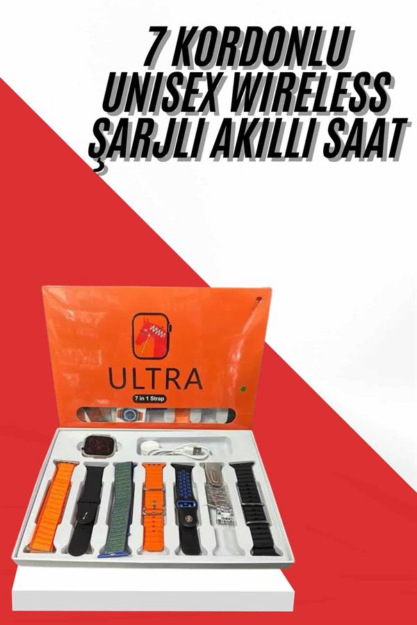 yeni nesil Unısex 7 Kordonlu Çok Fonksiyonlu Nabız Ölçer Uyku ve Sağlık Takibi - Lisinya