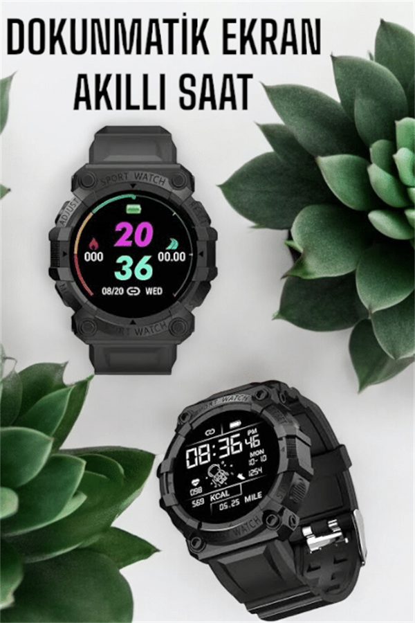 Unisex Tasarımıyla Klasik ve Spor Kombinlere Uygun Akıllı Saat - Lisinya