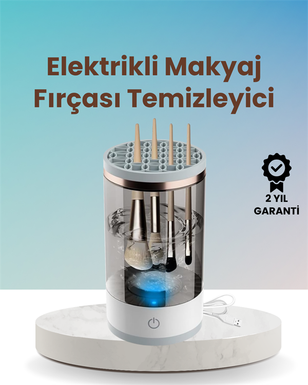 USB Şarjlı Derin Temizlik Makyaj Fırçası Yıkama Makinesi - Lisinya