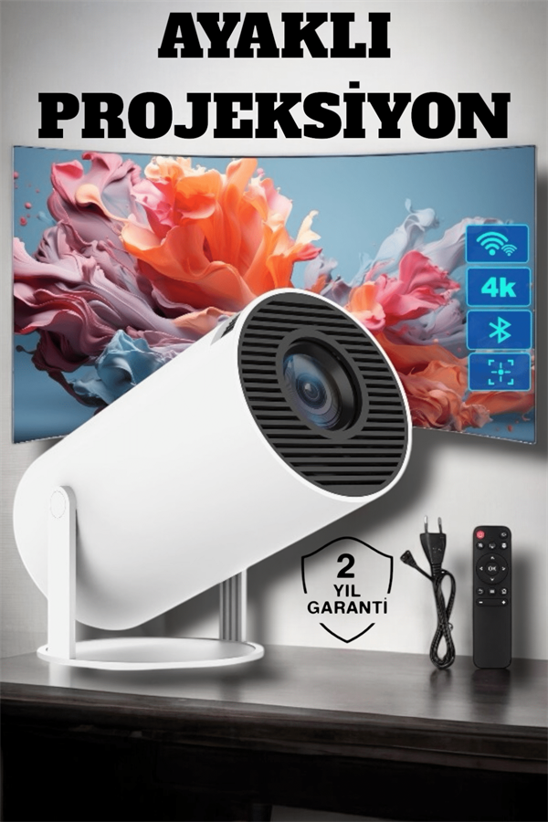 USB ve Kablosuz Bağlantı Özellikli 5000 Saat Ampul Ömürlü Projeksiyon - Lisinya USB ve Kablosuz Bağlantı Özellikli 5000 Saat Ampul Ömürlü Projeksiyon - Lisinya
