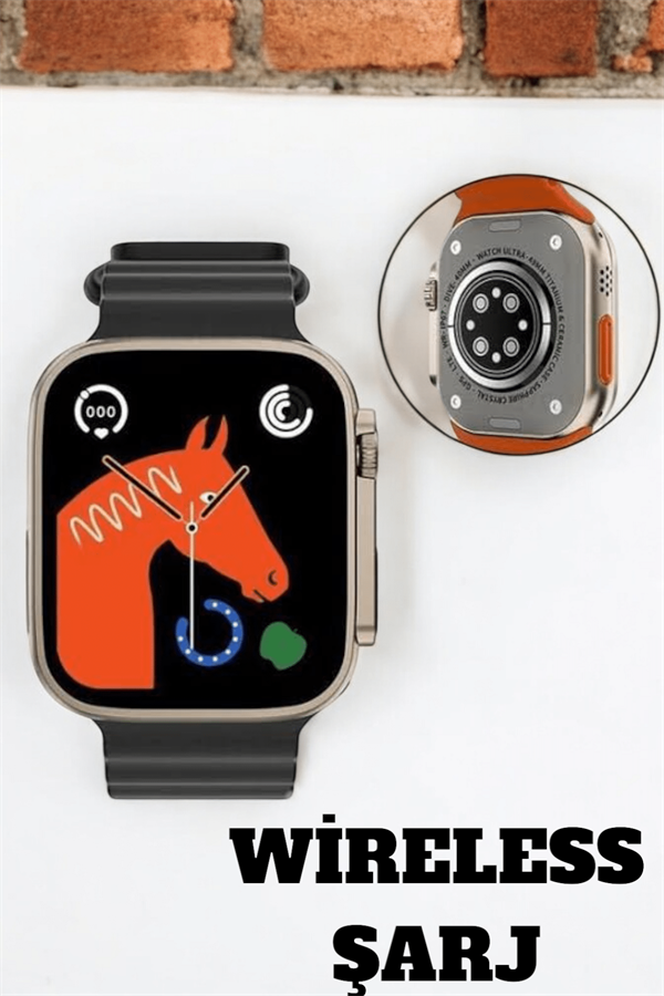 Uyku ve Nabız Takipli, Wireless Şarjlı Akıllı Saat Android ve iOS Uyumlu - Lisinya