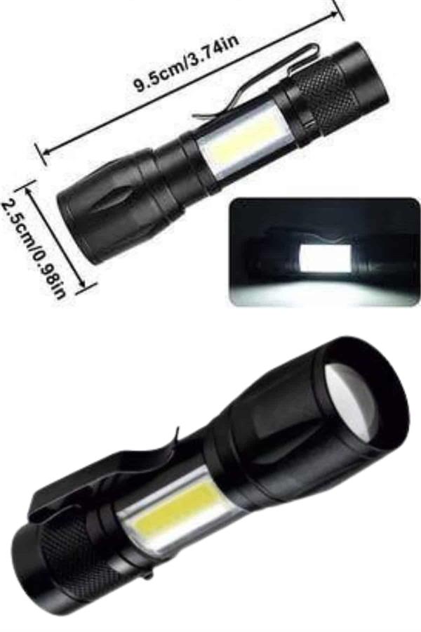 Uzun Menzilli Şarjlı El Feneri Uzun Ömürlü Led Işık Lamba - Lisinya