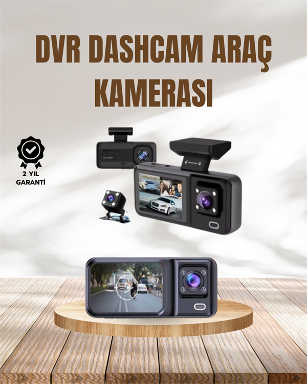 Wi-Fi Destekli Araç Kamerası: 2.7” Ekran, 128GB Destek ve IR Gece Görüş - Lisinya