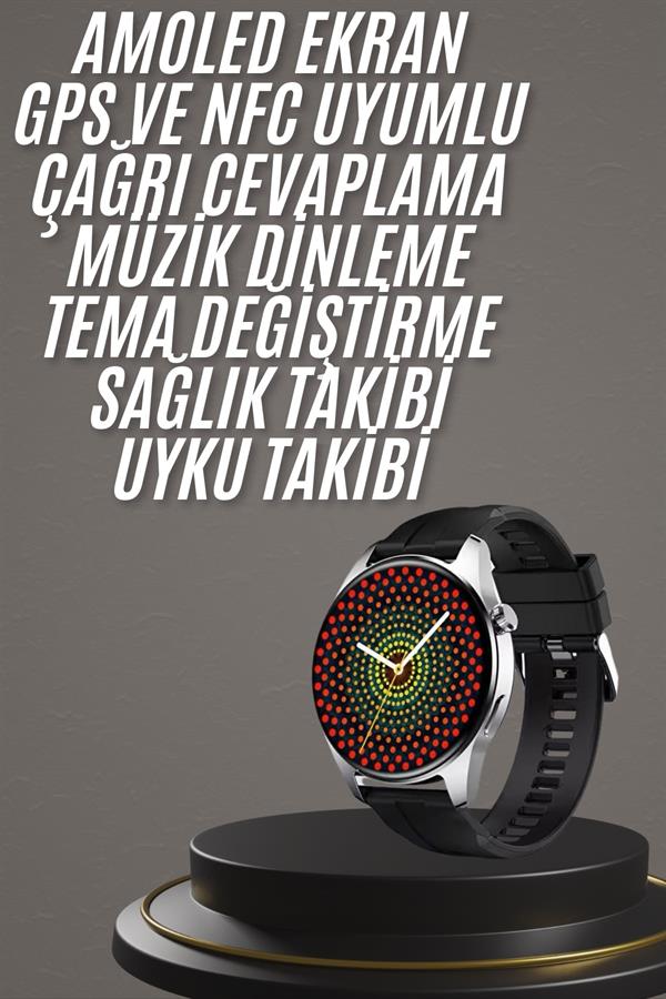 Yeni Nesil Akıllı Saat 1.5 Inç Amoled Ekran Çağrı Cevaplayabilen - Lisinya