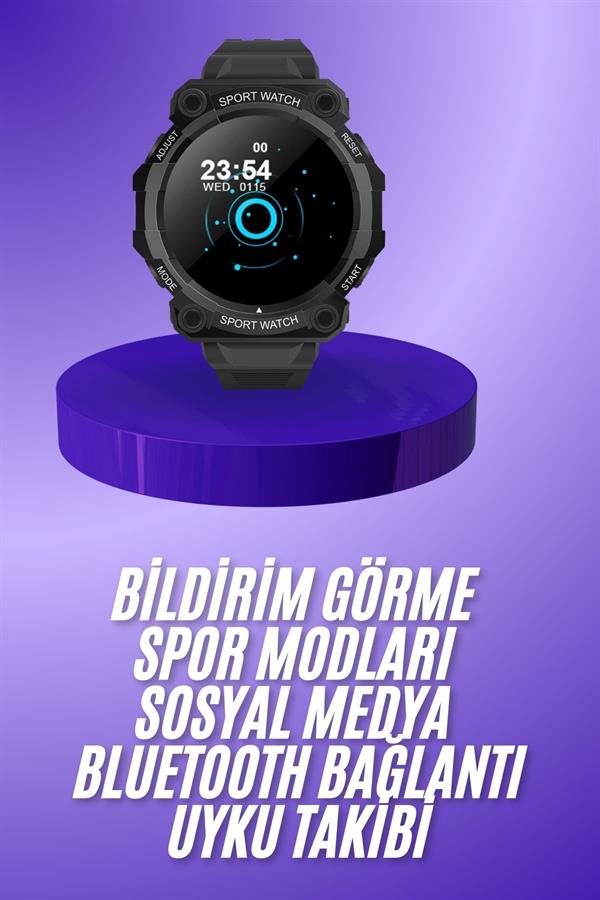 Yeni Nesil Akıllı Saat Bluetooth Bağlantılı Android ve İOS Uyumlu - Lisinya