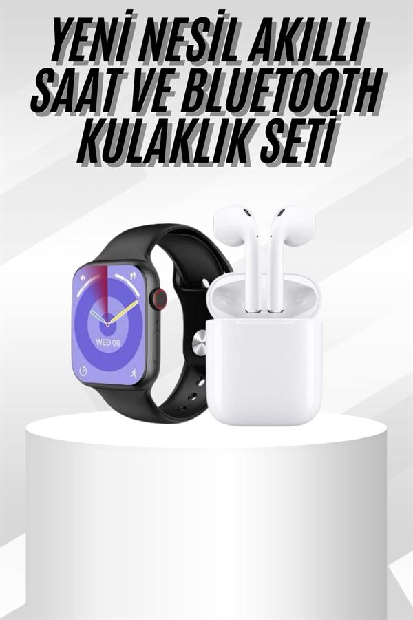 Yeni Nesil Akıllı Saat Ve Kulaklık Seti Gümüş Kasa Zarif Tasarım Çok Fonksiyonlu - Lisinya