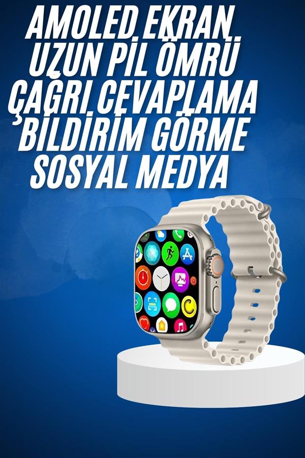 Yeni Nesil Bluetooth Bağlantılı Akıllı Saat Sosyal Medya Girişli Uyku Takibi - Lisinya