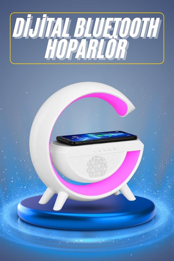 Yeni Nesil Bluetooth Hoparlör Speaker 5.0 Taşınabilir G Şeklinde Powerbankli - Lisinya