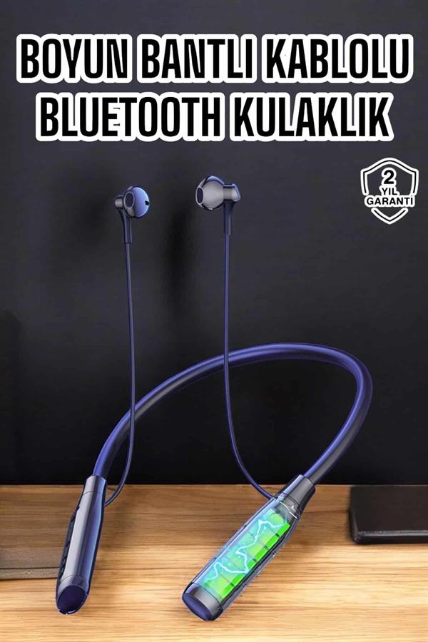 Yeni Nesil Bluetooth Kulaklık Kablolu Kulak İçi Dijital Göstergeli - Lisinya