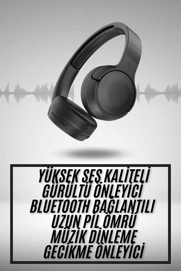 Yeni Nesil Kulak Üstü Bluetooth Kulaklık Type-C Girişli Yüksek Ses Kaliteli - Lisinya