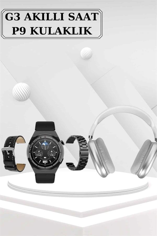 Yeni Nesil Sesli Görüşme Akıllı Saat ve Powerbank Çoklu Şarj Girişli Bluetooth Kulaklık Nabız Ölçer - Lisinya