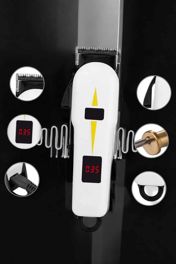 Yeni Nesil Tıraş Makinesi Uzun Şarjlı Paslanmaz Çelik Bıçaklı - Lisinya