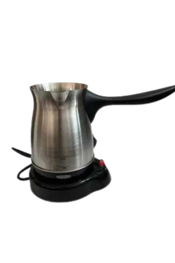 Yeni Nesil Türk Kahve Makinesi Cezvesi Siyah Gri Kablolu Pratik - Lisinya