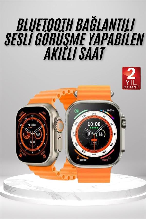 Yeni Nesil Ultra Akıllı Saat Adımsayar Uyku Takibi Nabız Sensörü - Lisinya