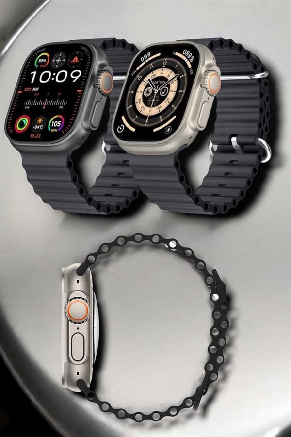 Yeni Nesil Ultra Akıllı Saat Titreşimli, Uyku & Sağlık Takibi, Çift Kordon - Lisinya