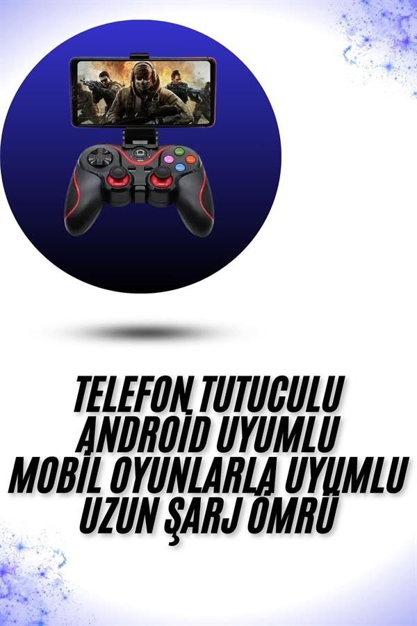 Yeni Nesil X3 Gamepad Android Uyumlu Telefon Tutucu Özellikli Joystick - Lisinya