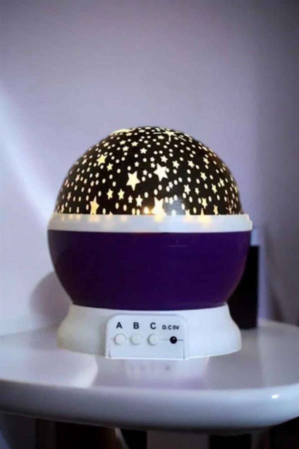 Yıldızlı Gökyüzü Projeksiyon Gece Lambası Hareketli Işık Şovu - Lisinya