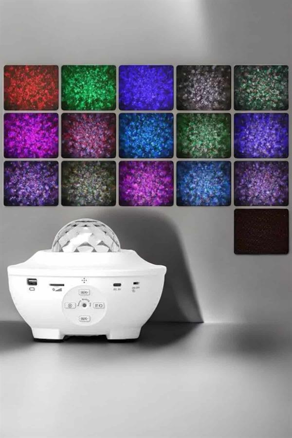 Yıldızlı gökyüzü Projektörü Uzaktan kumandalı Çocuklara Özel Şarjlı - Lisinya