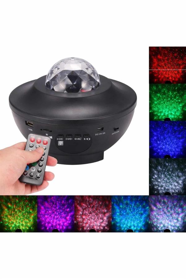 Yıldızlı gökyüzü Projektörü Uzaktan kumandalı Çocuklara Özel Şarjlı - Lisinya