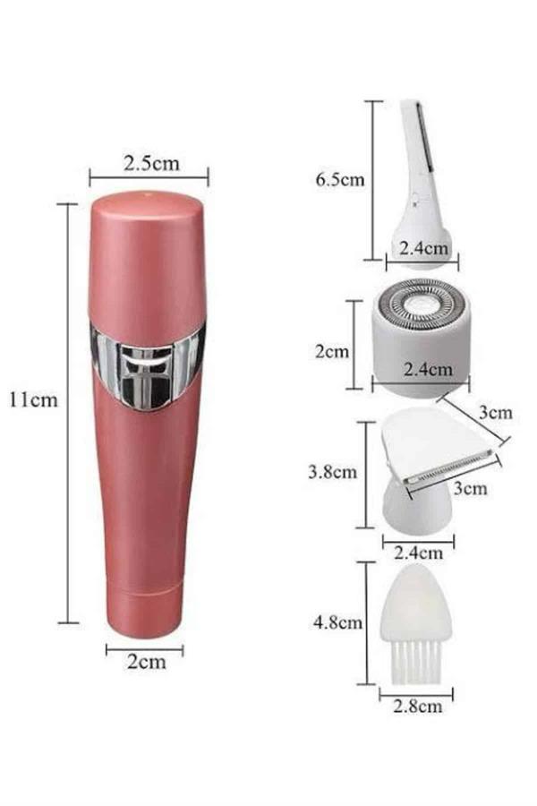 Yüz, Kaş ve Tüm Vücut Epilasyon Aleti3 Başlıklı Epilatör Tüm Cilt Tiplerine Uygun - Lisinya