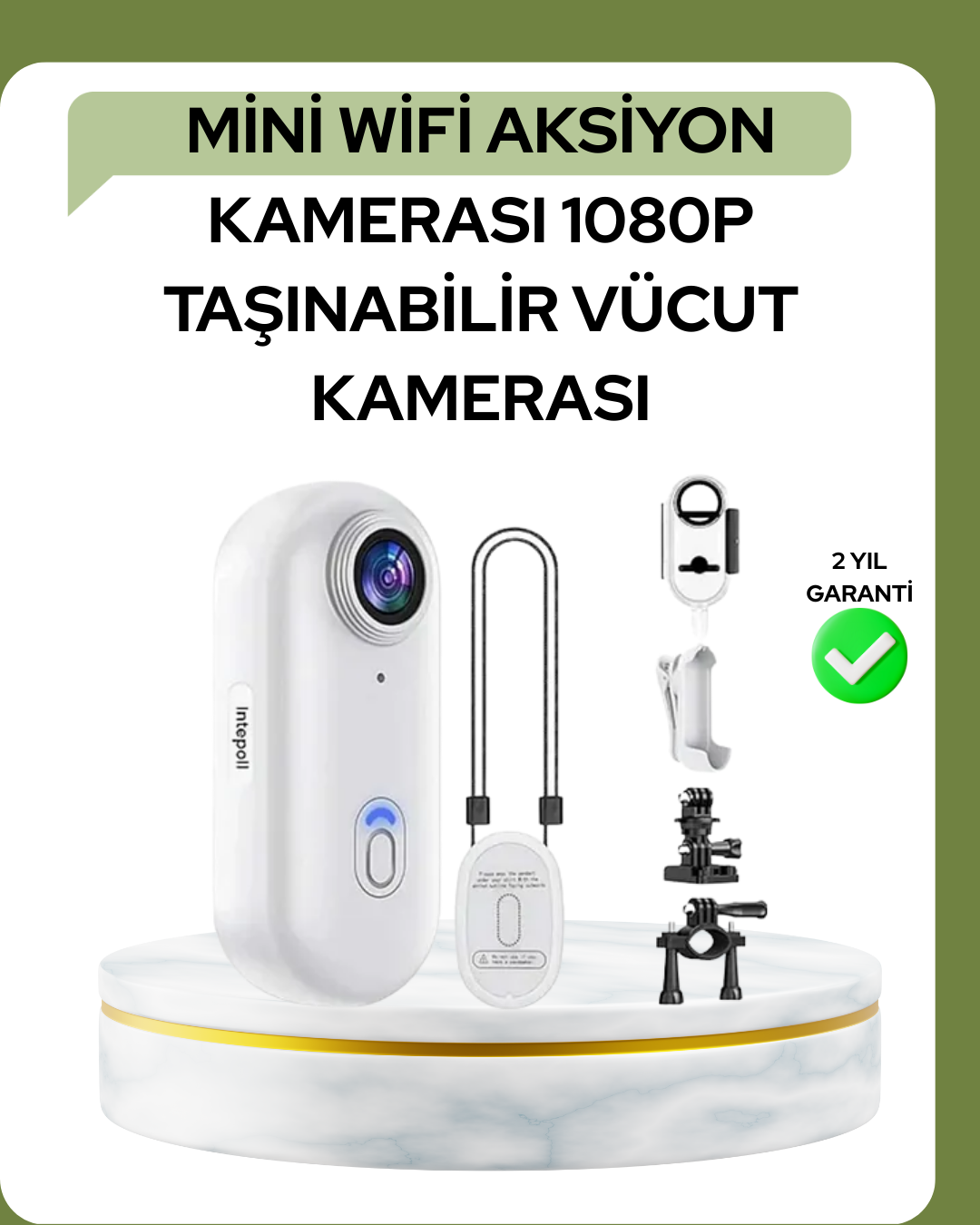 1080P WiFi Spor Kamerası Su Geçirmez Mini Aksiyon Kamera - Lisinya